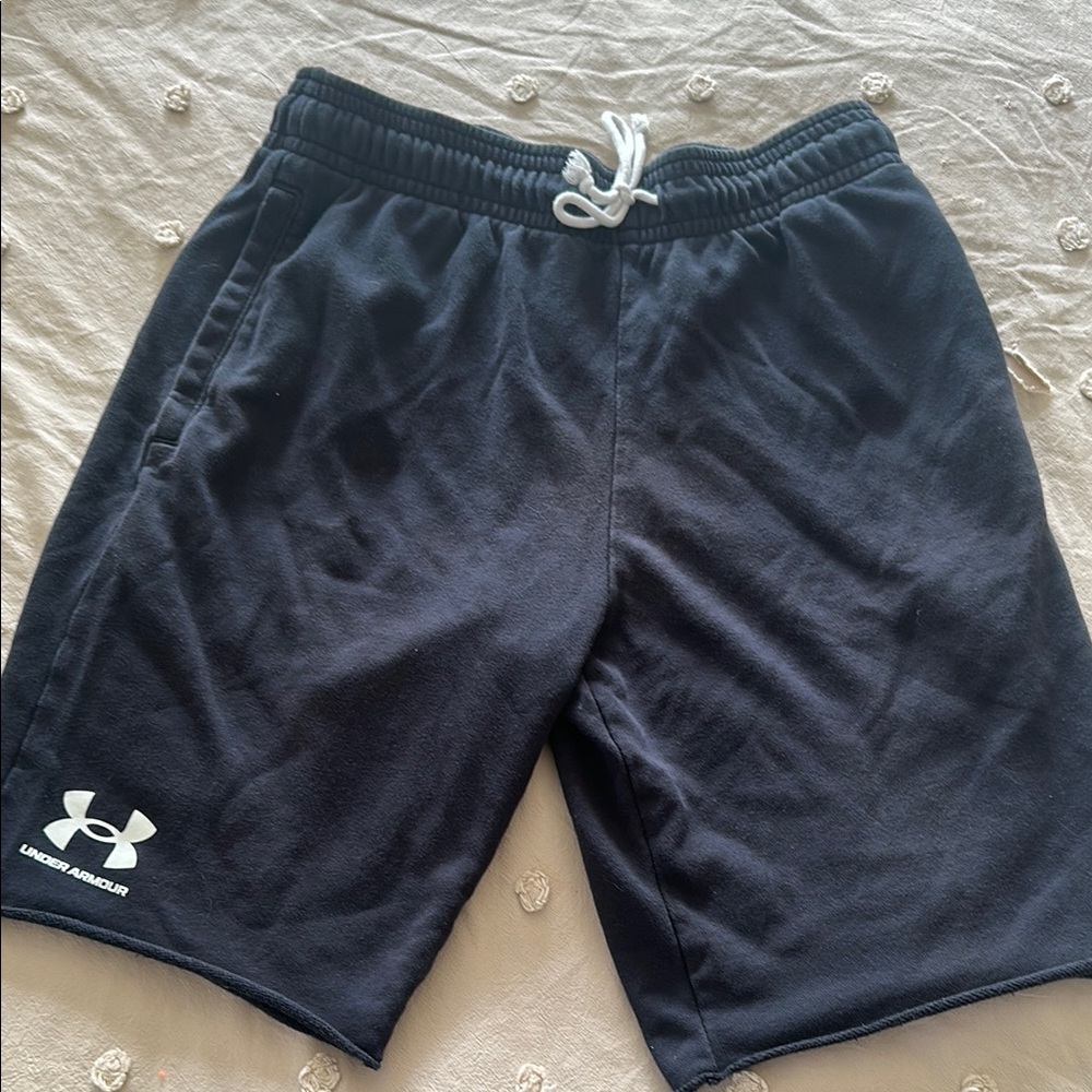 Under Armour Men's Dark Shorts with Logo